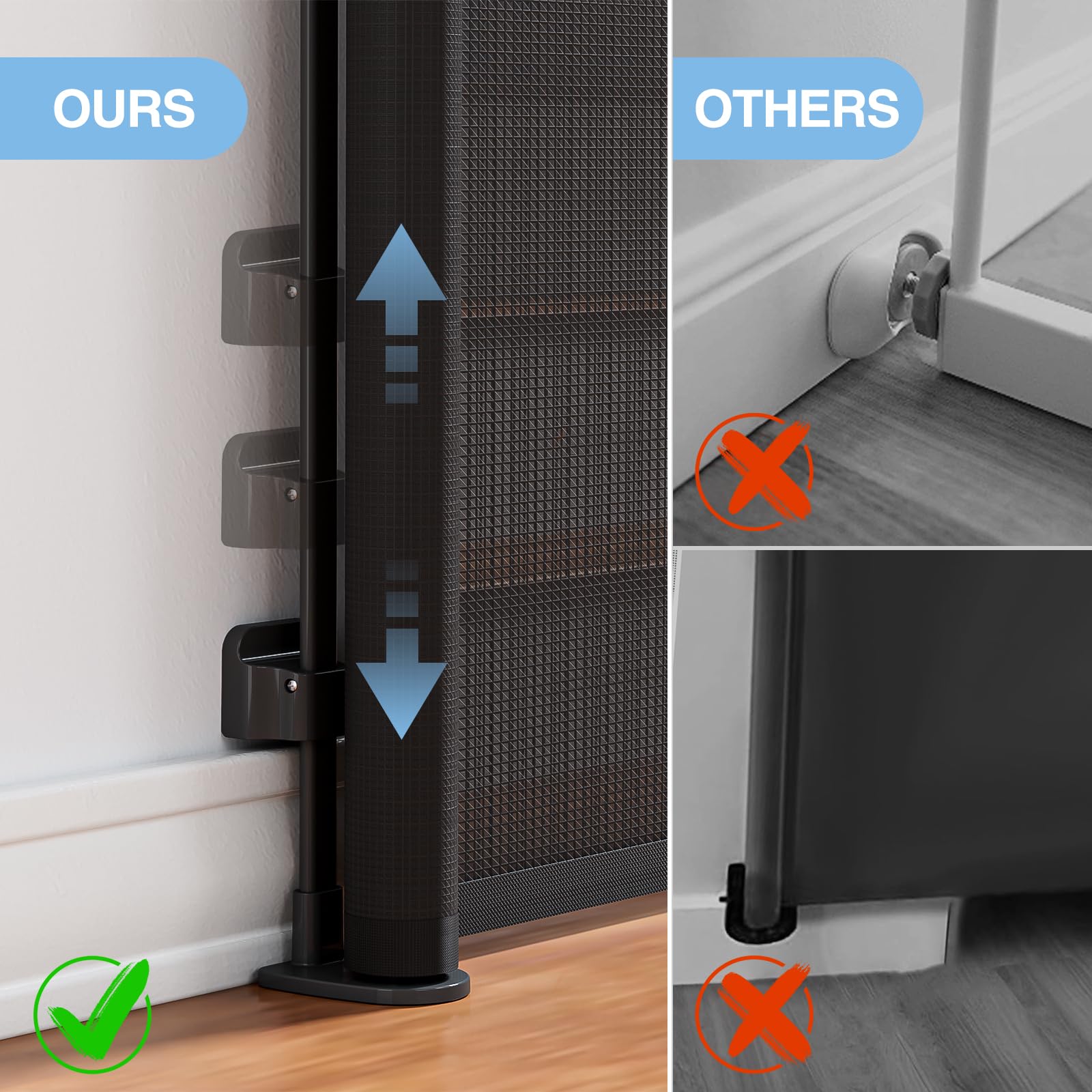 PRObebi gate one-handed operation ideal for busy moments.