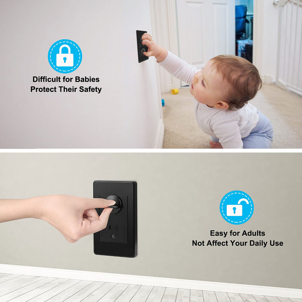 probebi lockable outlet covers ensure easy adult removal while staying secure for kids