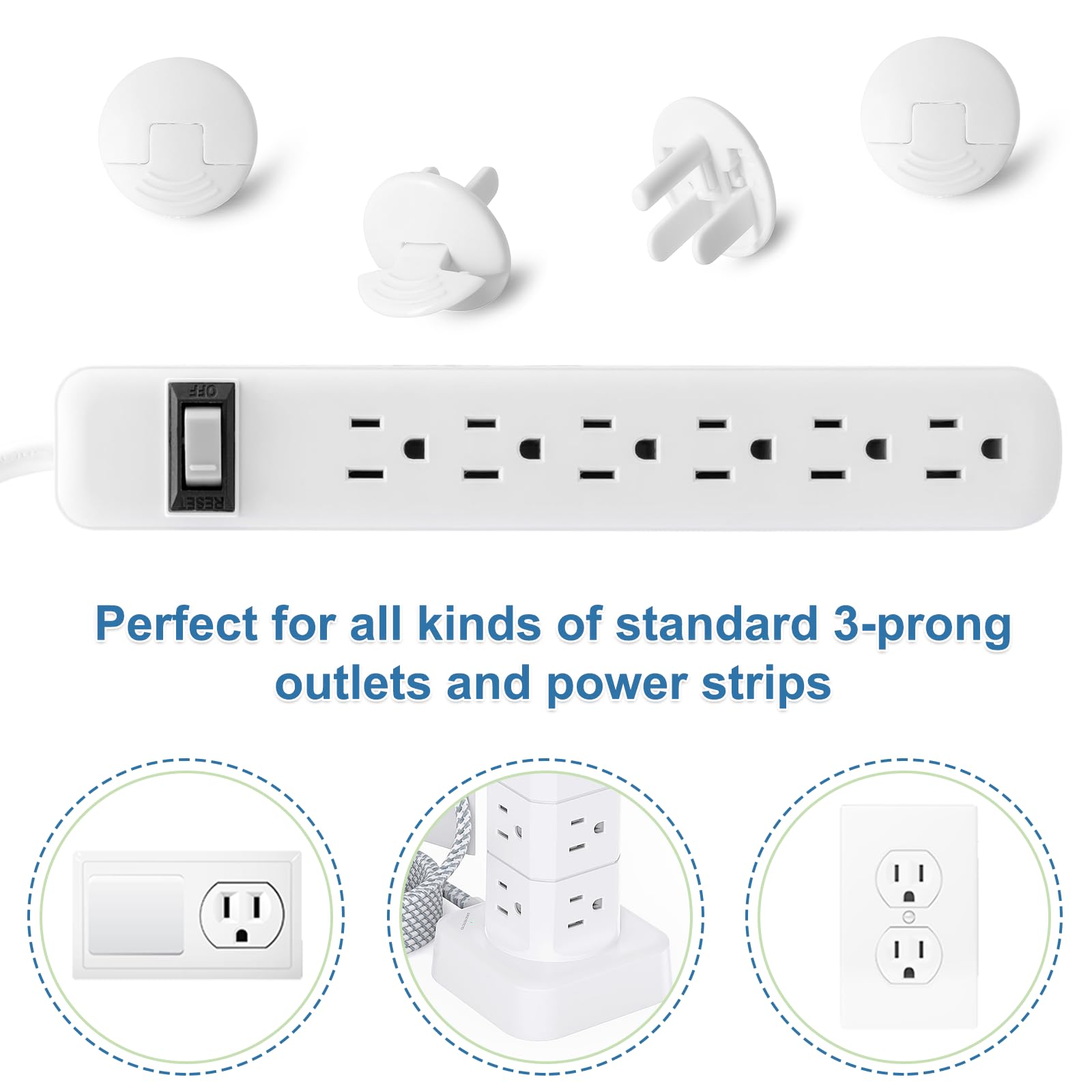 PRObebi outlet covers ABS material — durable, child-friendly outlet protection.
