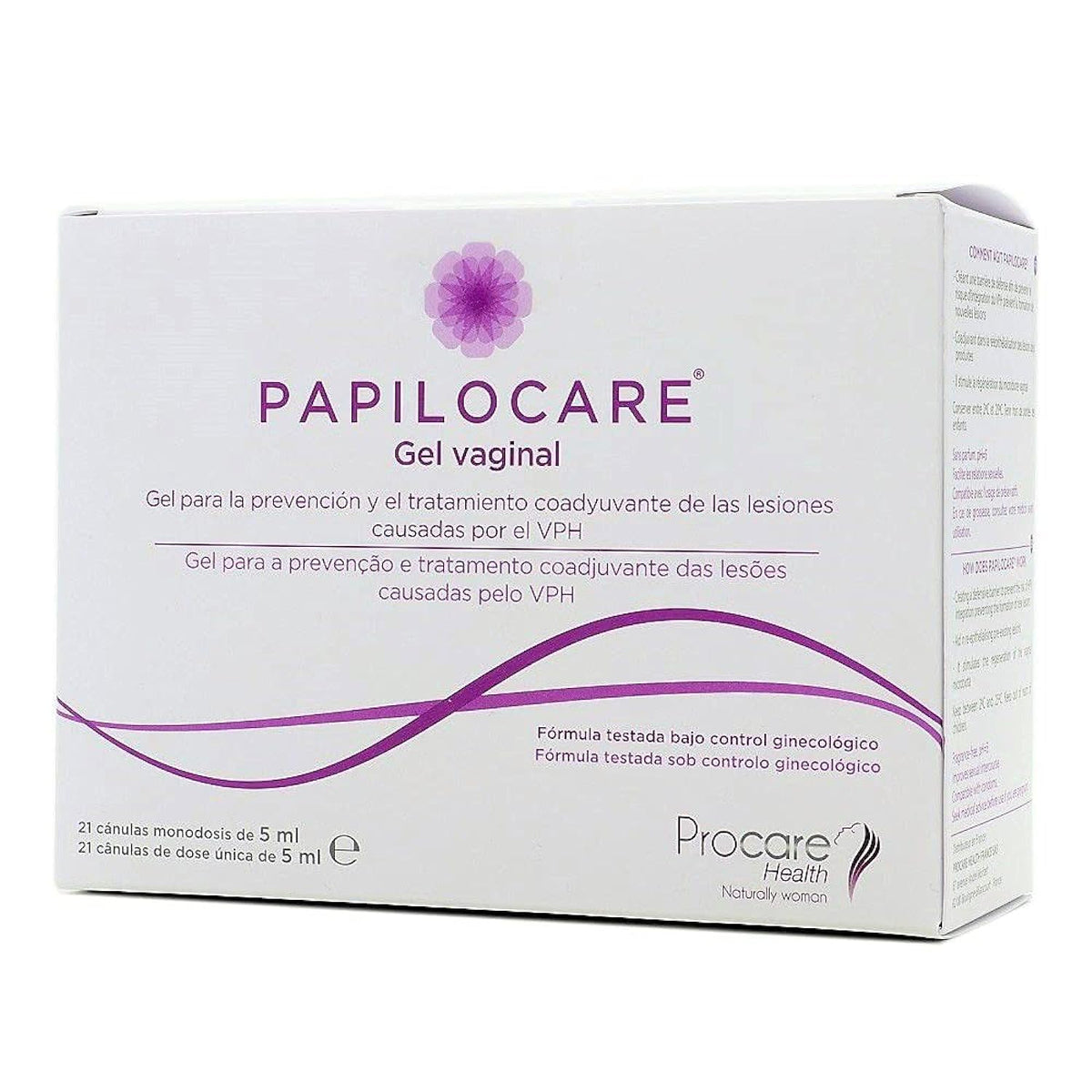 Procare Global Ion Papilocare gel 21 Unidoses packaging for convenient at-home use.