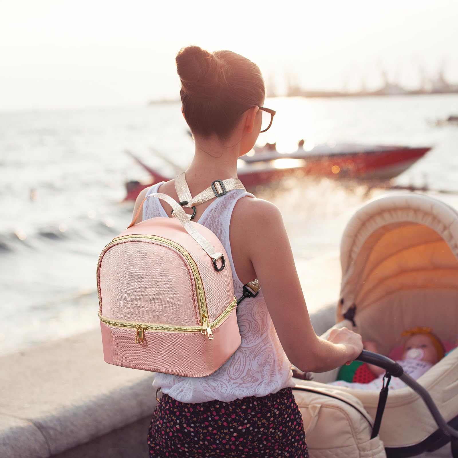 ProCase breast pump bag stroller attachment frees your hands during outings.