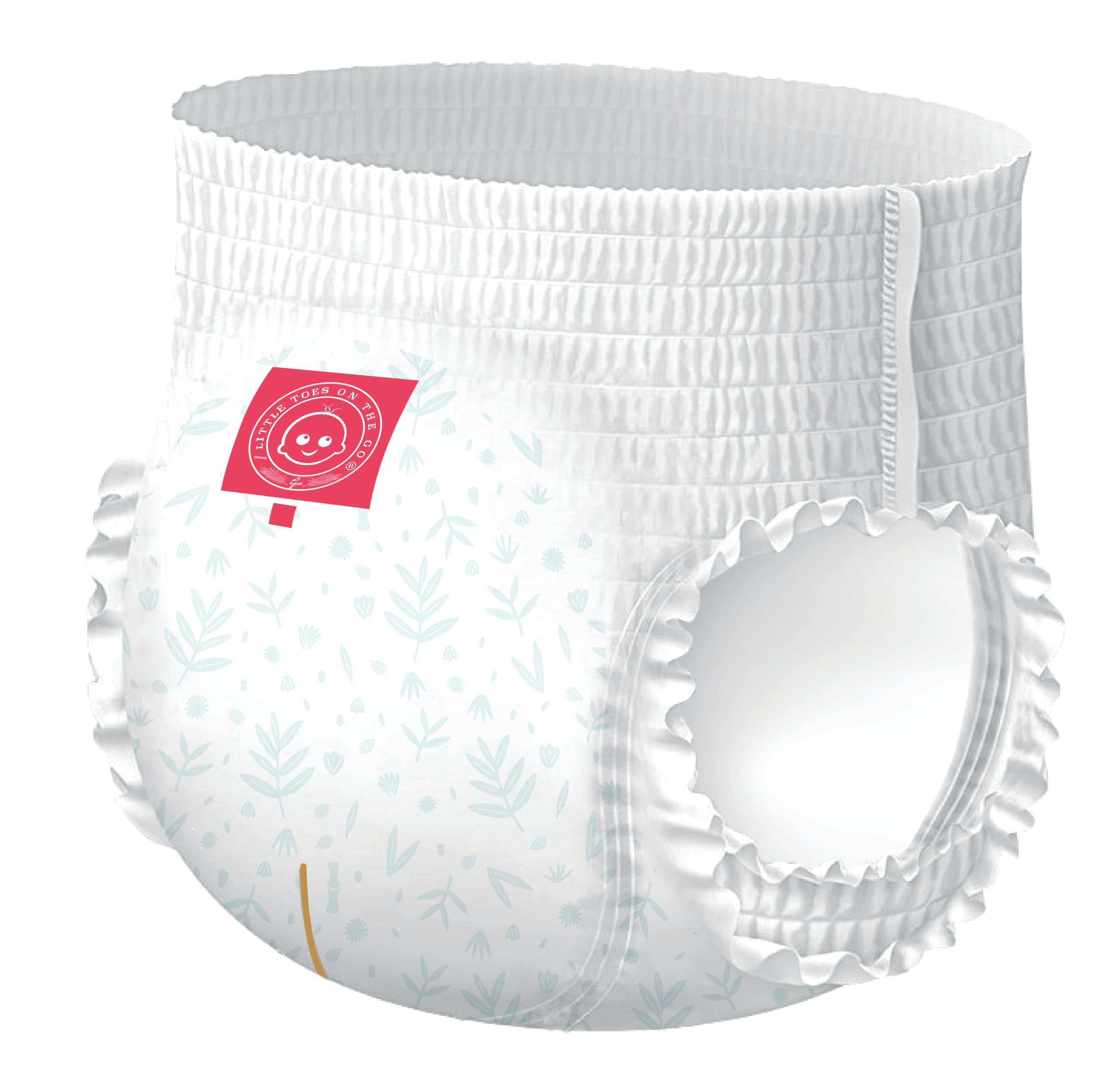 Products On The Go Little Toes diaper shows wetness indicator for easy diaper changes