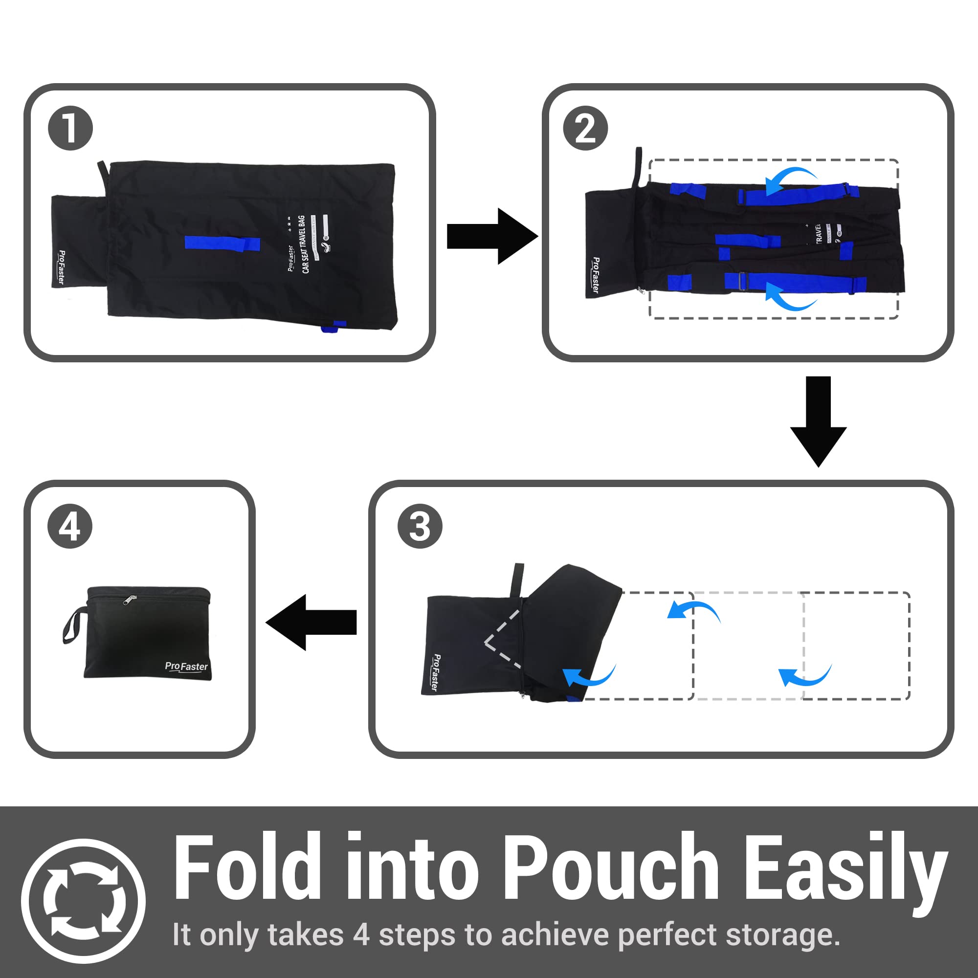 ProFaster travel-friendly design enables hands-free airport navigation