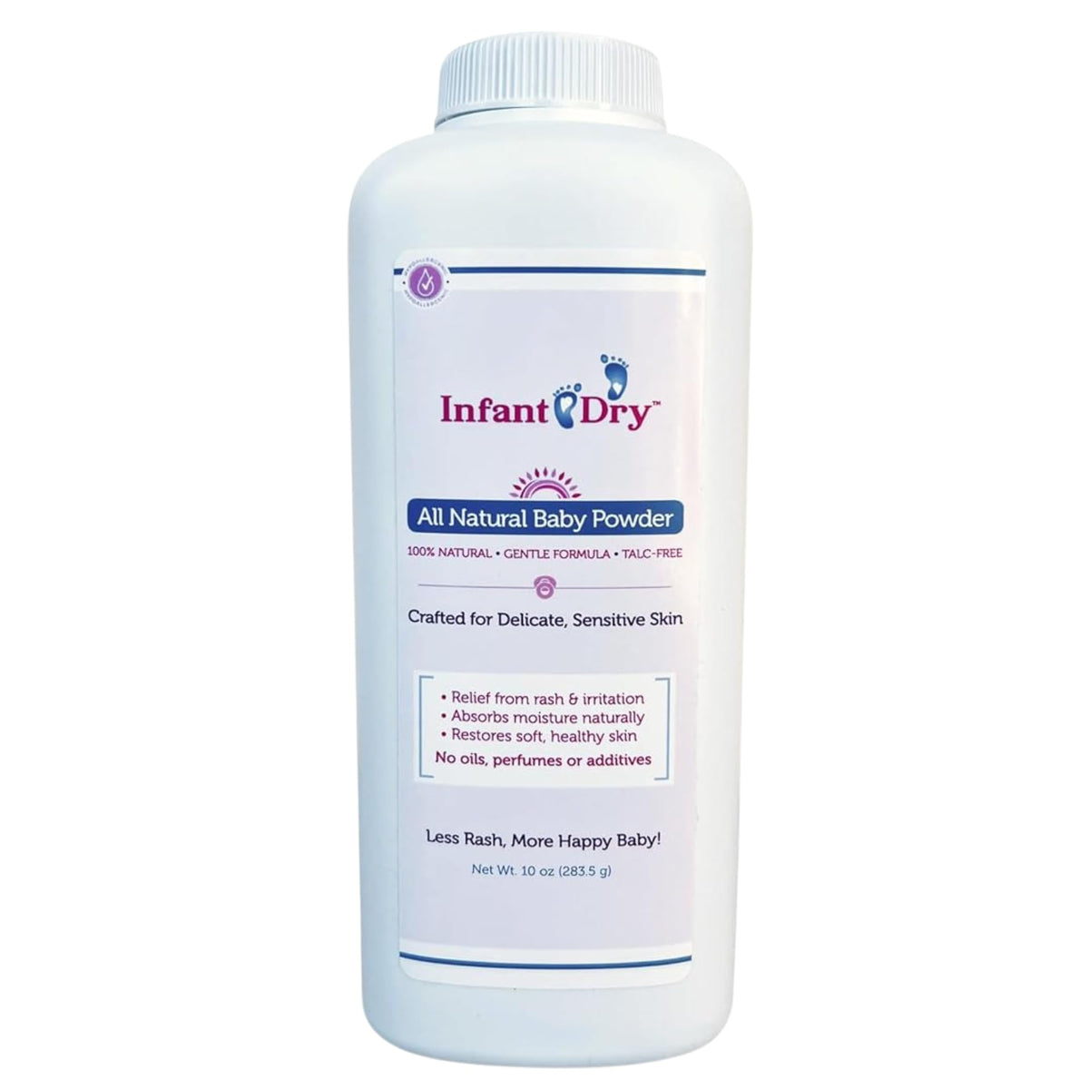 Professional Sellers Group Infant Dry powder in a 10 oz tin, gentle for babies.