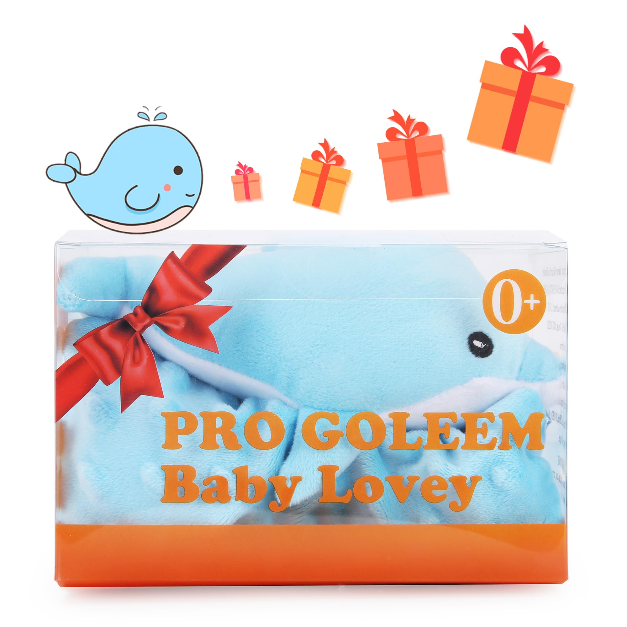 Pro Goleem Dolphin Lovey as a cute plush toy for babies.