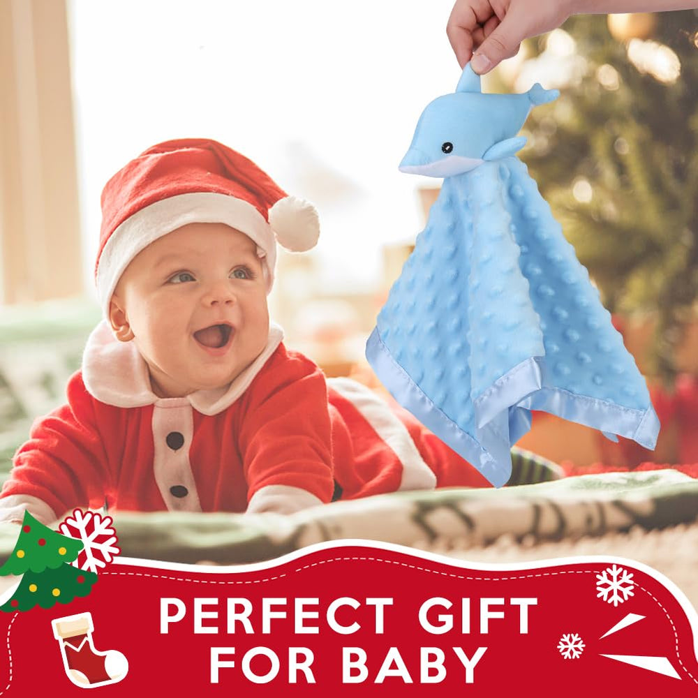 Dolphin Lovey in a bedtime scene offering a secure, comforting presence.