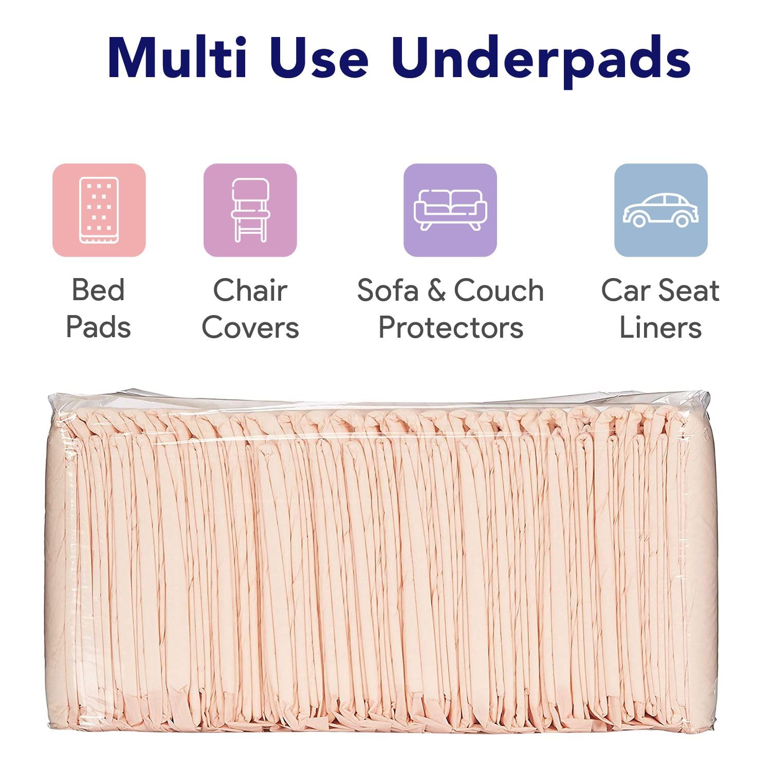 Waterproof backing helps prevent staining and keeps surfaces dry.