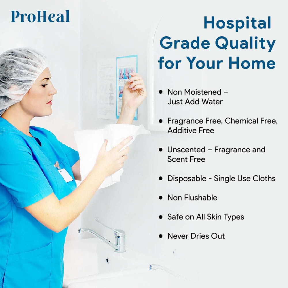 ProHeal professional-grade wipes in healthcare settings, reliable for facilities.