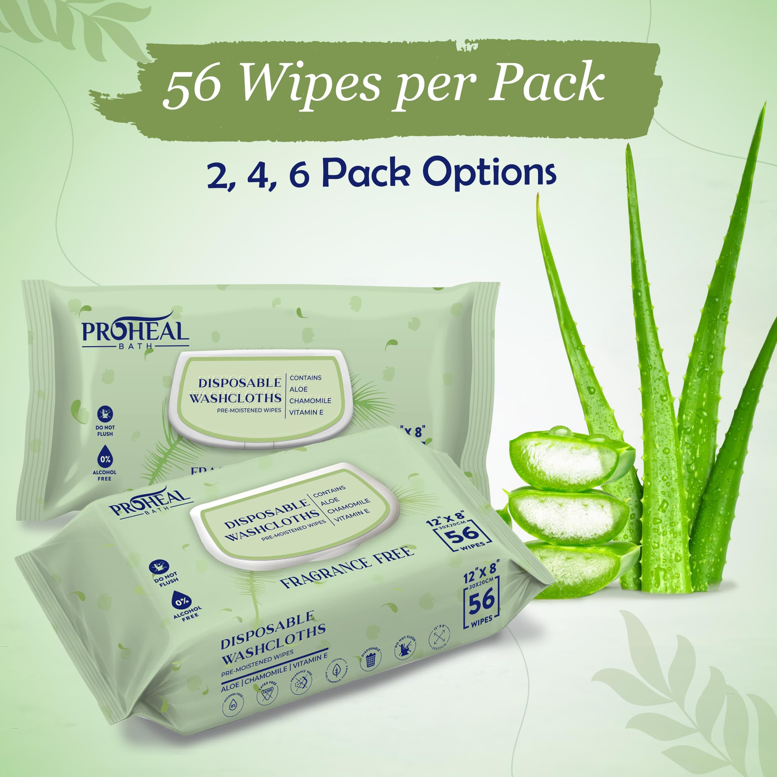 ProHeal wipes designed for elderly care provide comfortable full-coverage cleansing