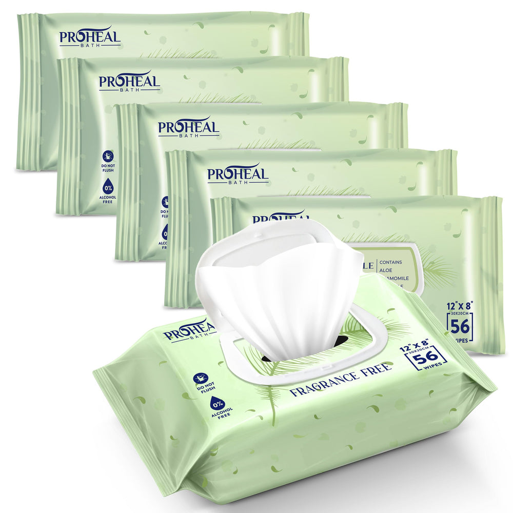 ProHeal X Large Wipes offer generous 8x12 inch coverage for adults