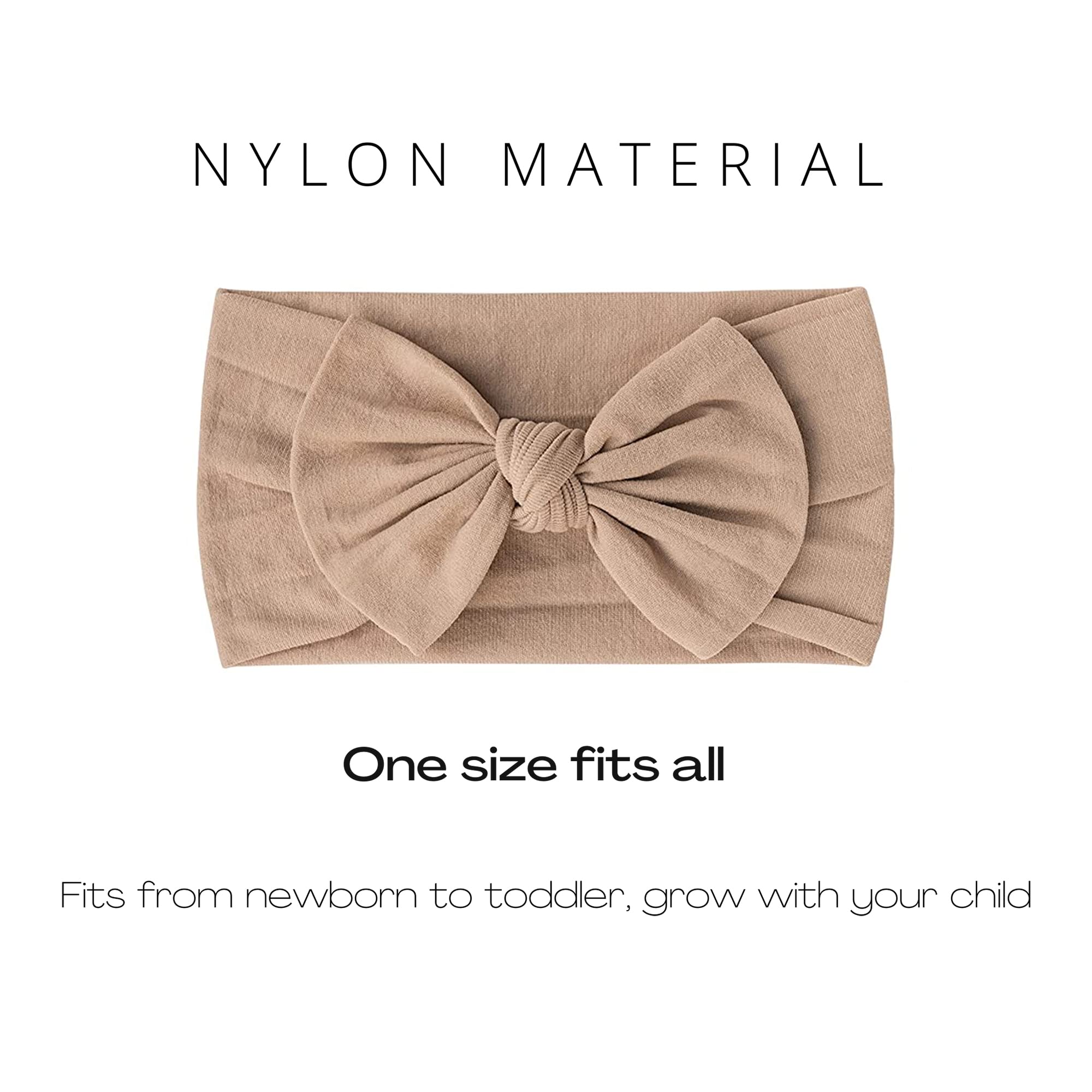 Prohouse clay headbands stretch to fit newborns to toddlers