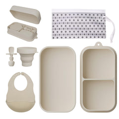Proium travel silicone plates with suction provide tidy meals on the go