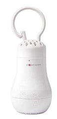 Project Nursery device with clip attachment for on-the-go soothing during errands.