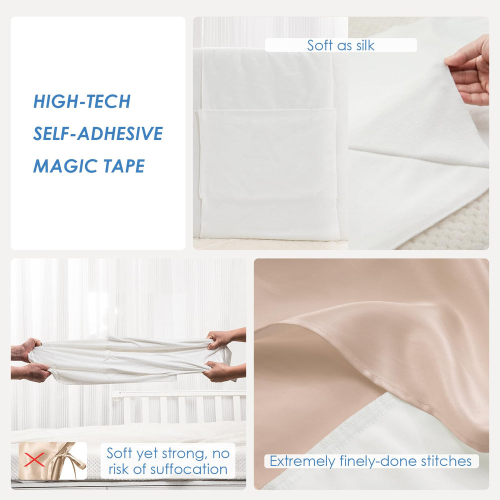 PROMEED infant-safe magic tape ensures secure attachment on most cribs