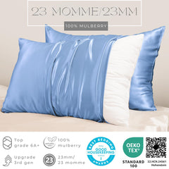 Promeed silk pillowcase 2-pack for travel and home usage.