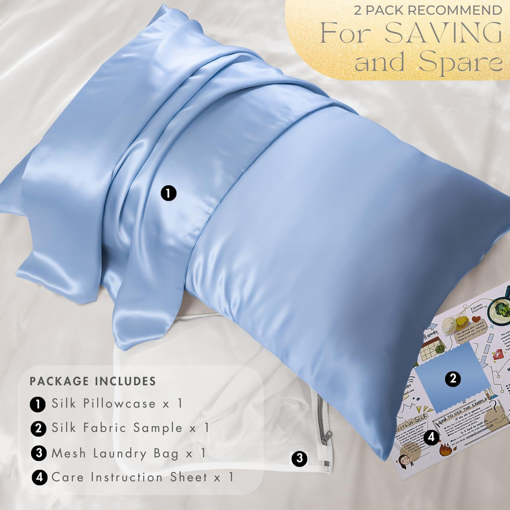 Promeed travel laundry bag included with the pillowcase set.