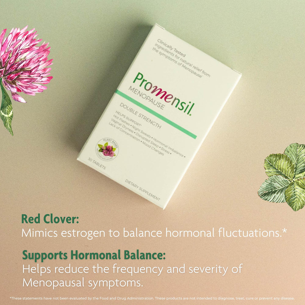 Promensil daily-use tablet beside a calendar for routine use