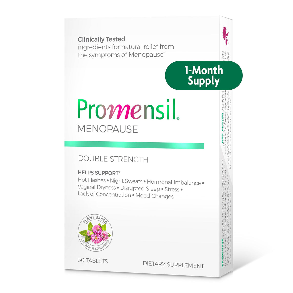 Promensil double strength bottle front view for daily menopause support
