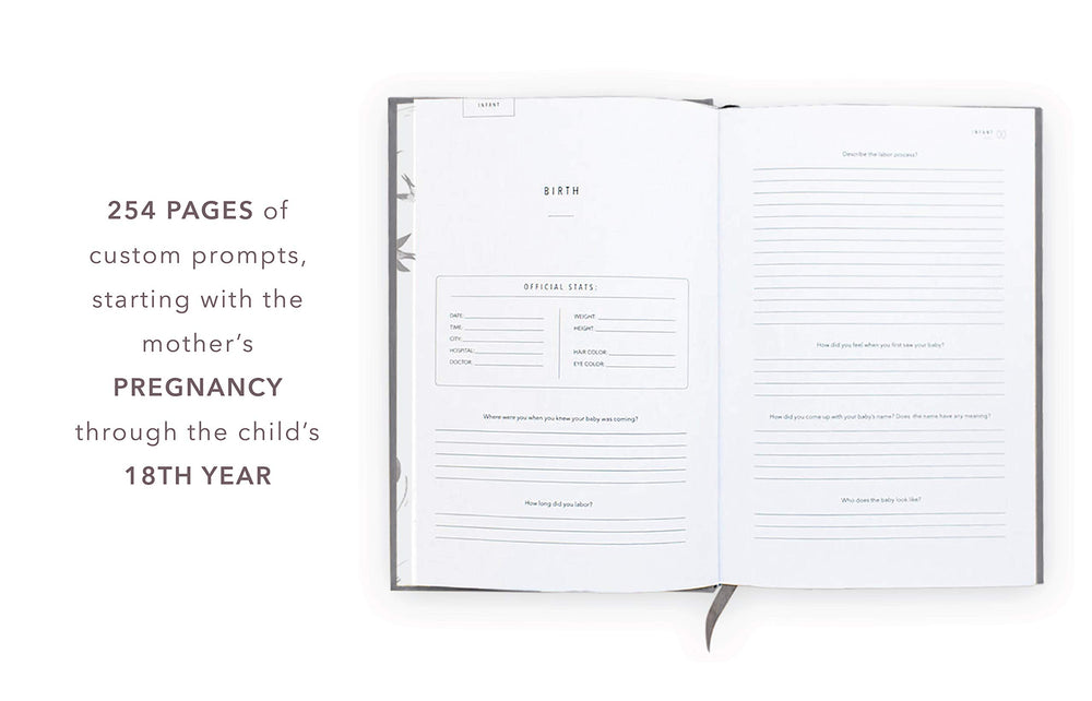 Childhood memory section helps log milestones from age 0 to 18