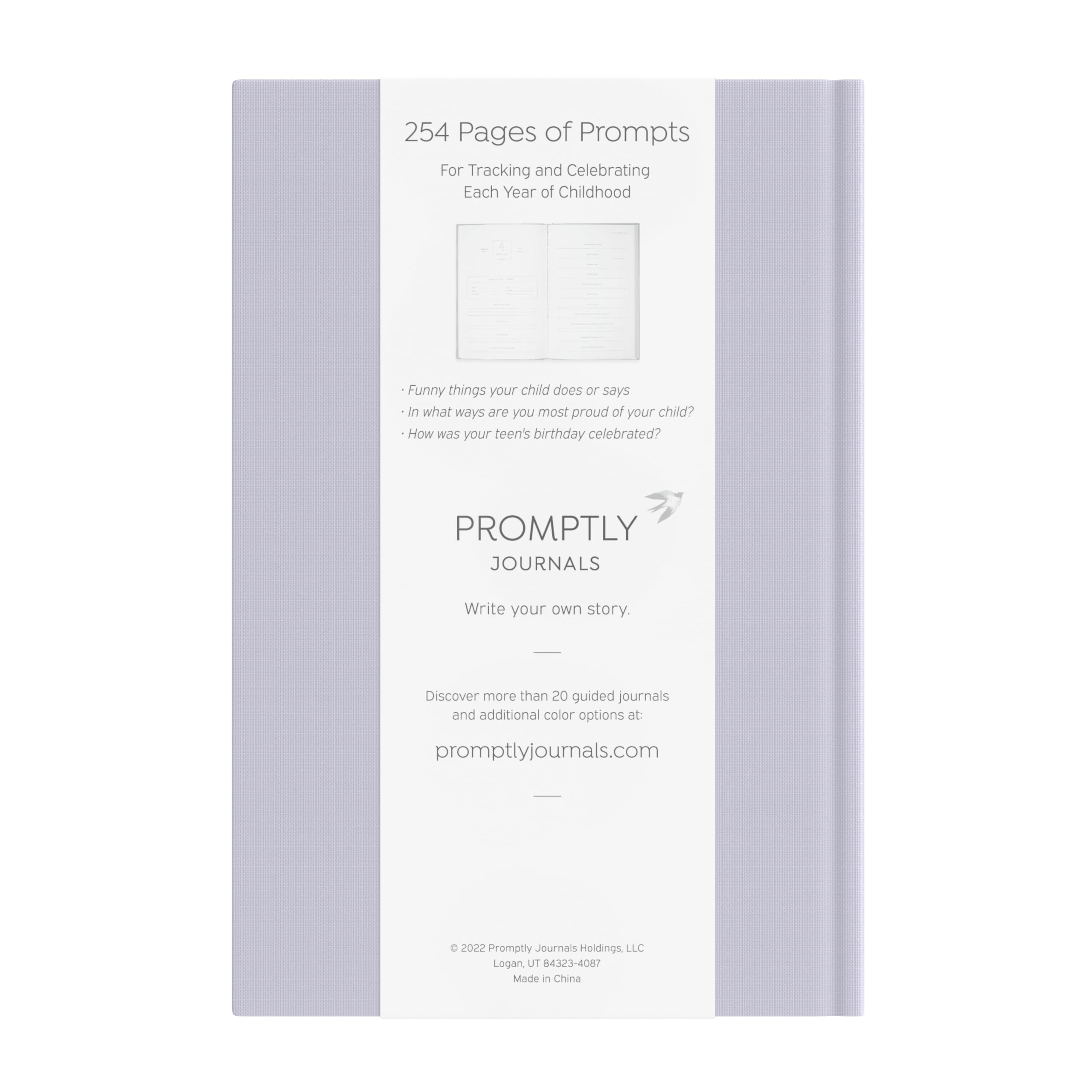 Promptly Journals embossed cover closeup showing premium craftsmanship