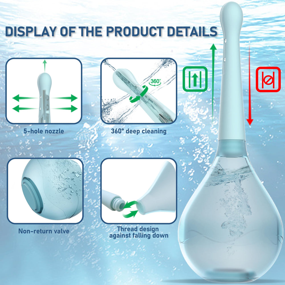 PropoDusche body-safe silicone nozzle remains skin-friendly