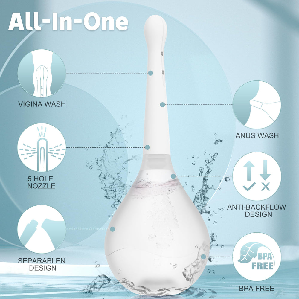 PropoDusche detachable nozzle allows quick cleaning and drying.