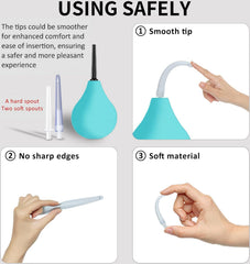 PropoDusche detachable nozzles for easy cleaning and reuse