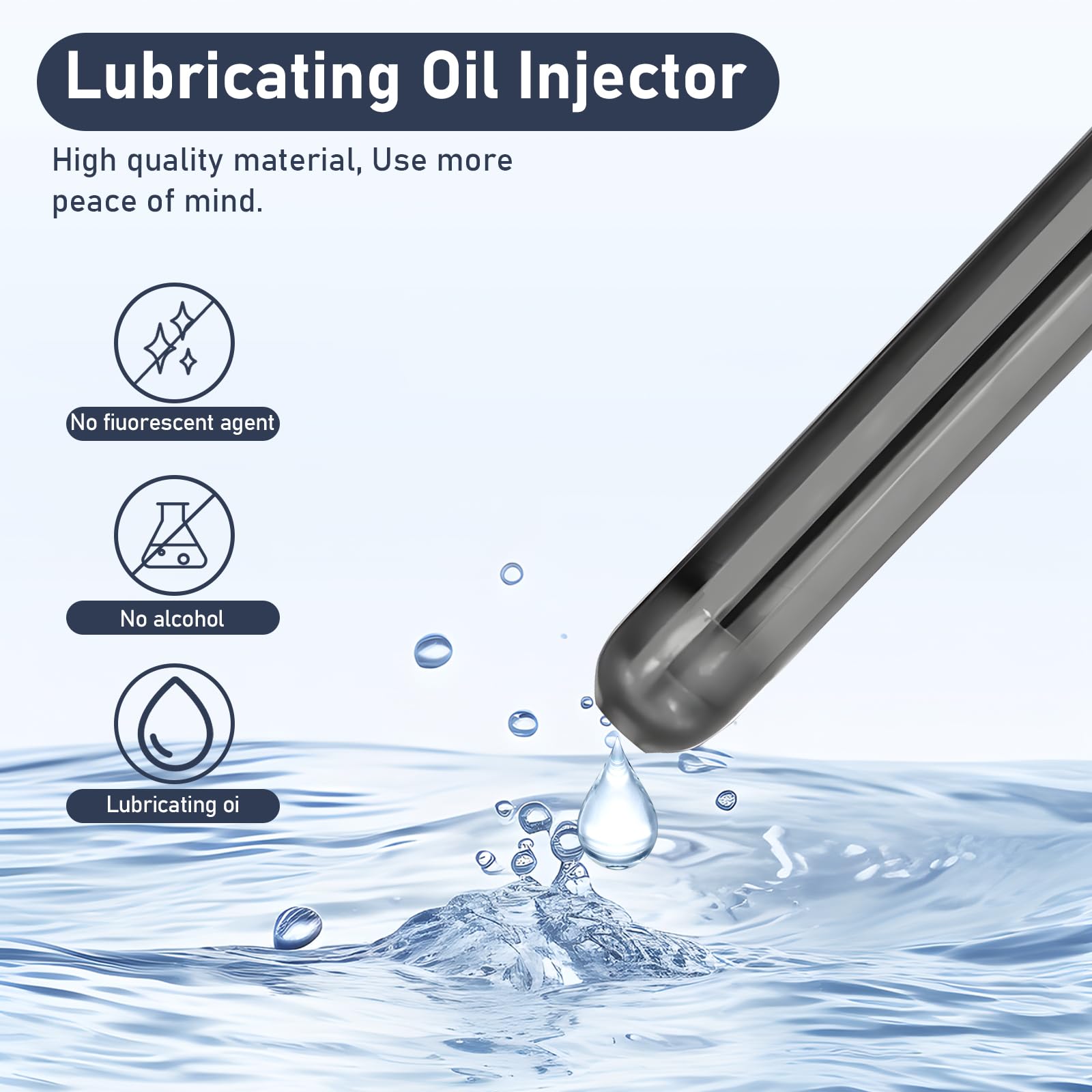 PropoDusche reusable lube syringe kit, easy to clean after use.