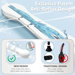 PropoDusche ergonomic douche bottle supports easy insertion and reach.