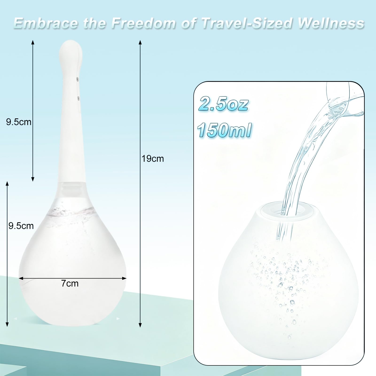 PropoDusche reusable personal care kit fits men and women.