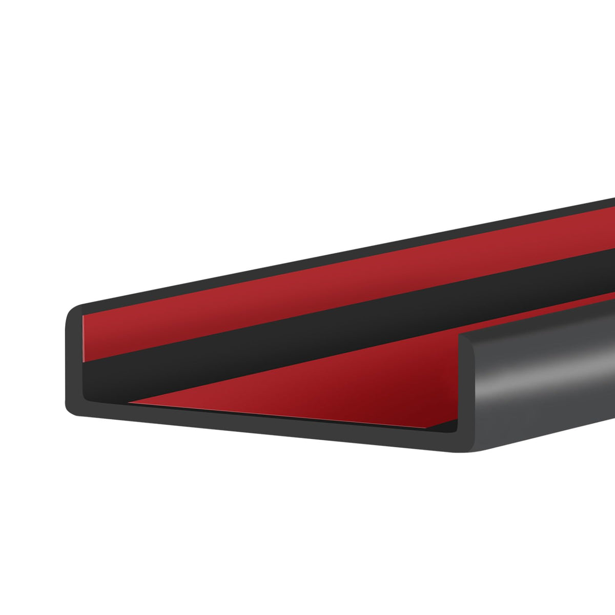 Protalwell edge trim 20ft black for durable wood edge protection.