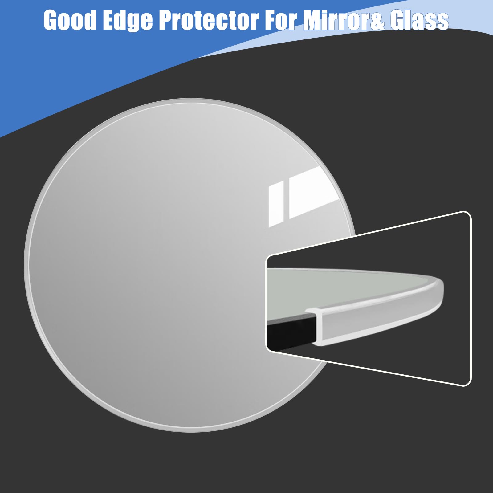 Protalwell edge trim installed on sheet metal for safer edges.