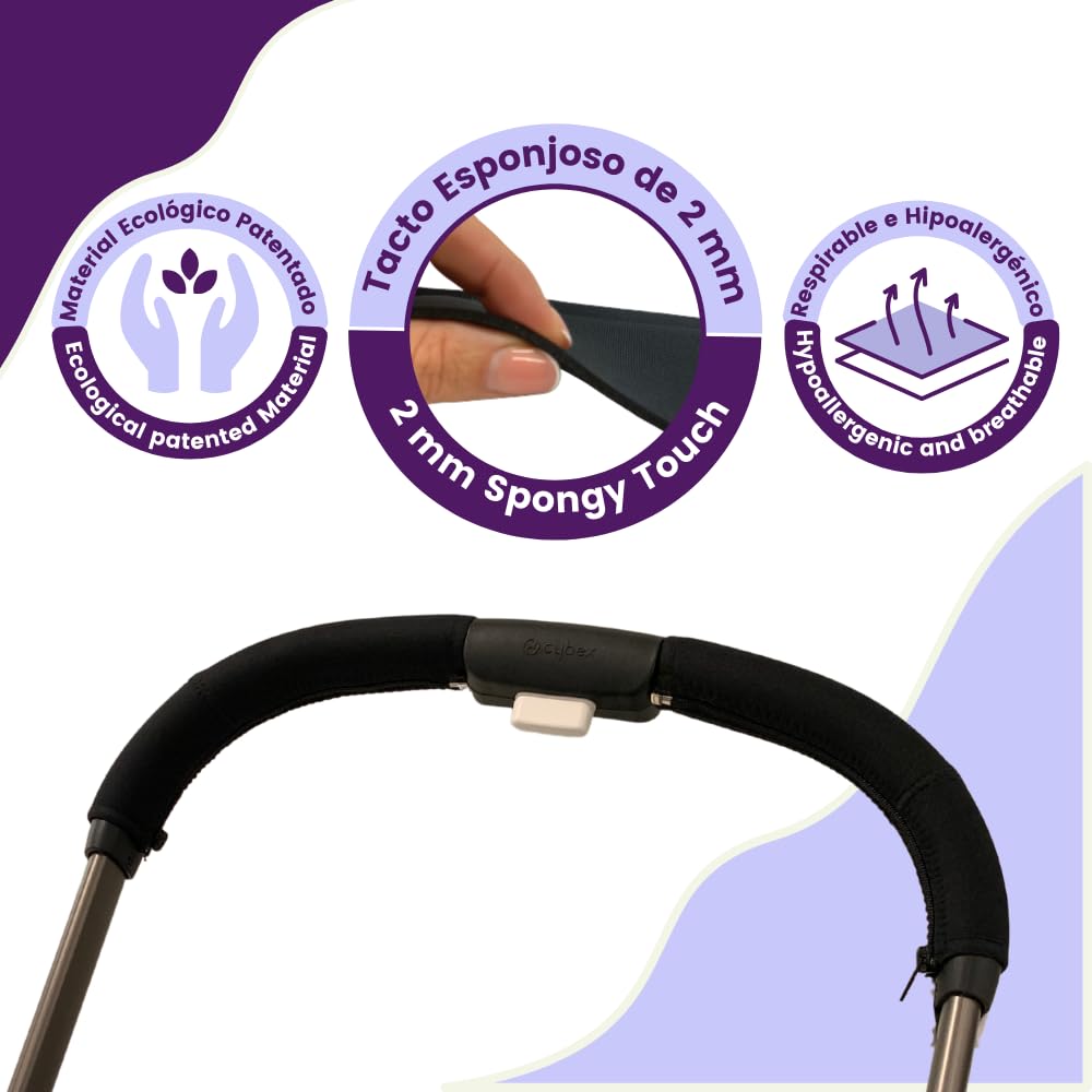 PROTEC TIF machine washable handlebar cover at 30°C for easy care.