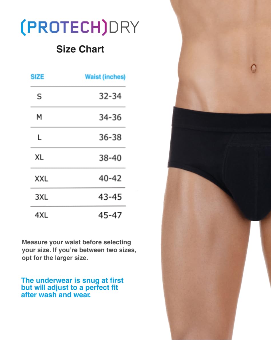 PROTECHDRY dry-contact-skin technology promotes breathable comfort and skin-safe wear.