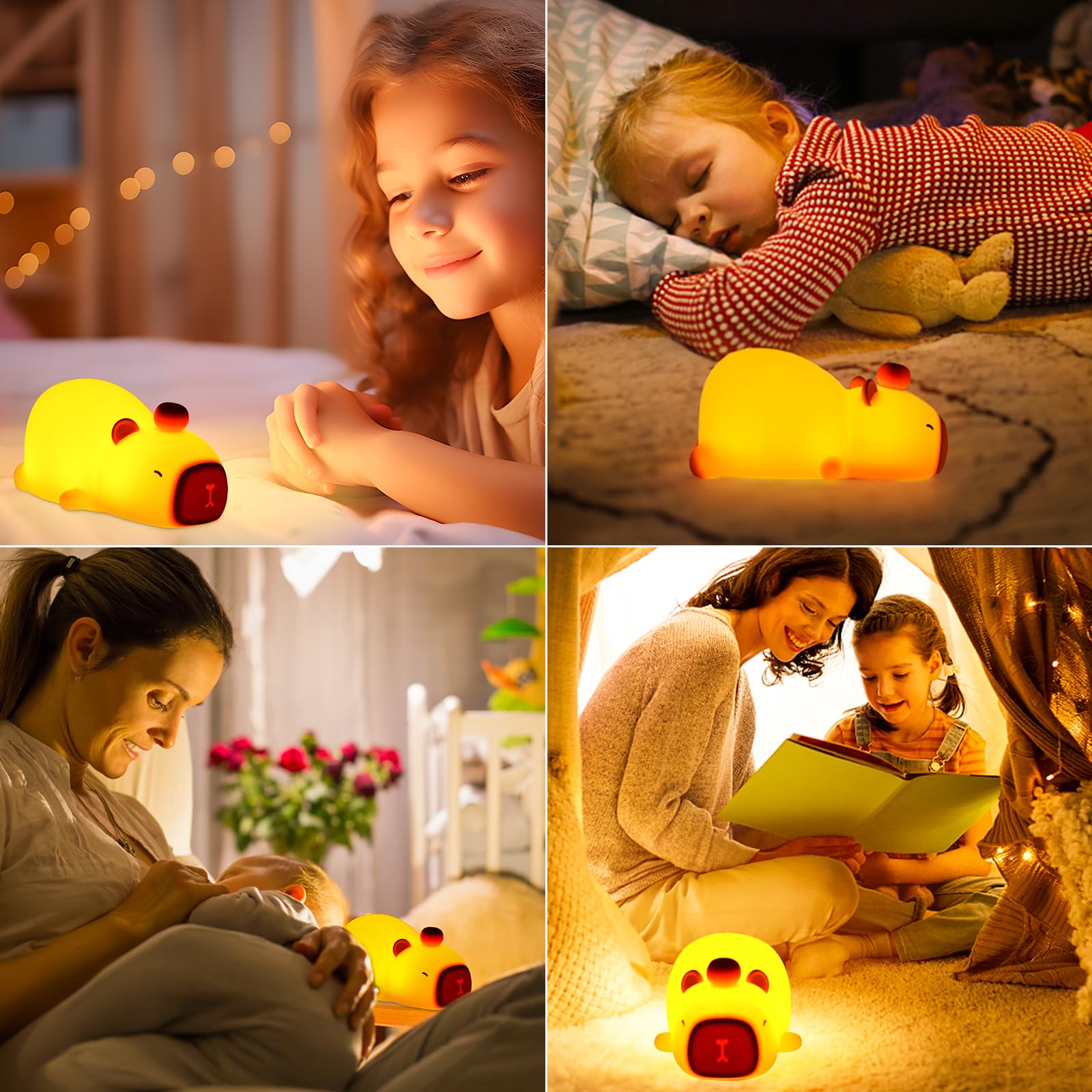 PSDRIQQ Capybara night light comes gift-ready in an illustrated box
