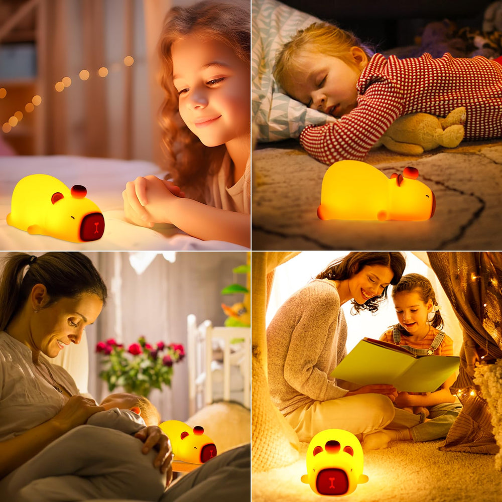 PSDRIQQ Capybara night light comes gift-ready in an illustrated box
