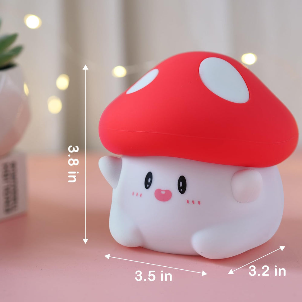 PSDRIQQ mushroom night light doubles as a bedside lamp.