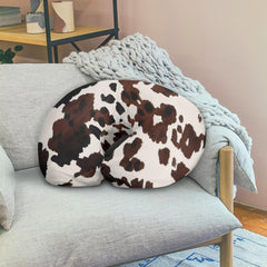 Psesaysky cow pillow cover breathable material for quick-drying comfort