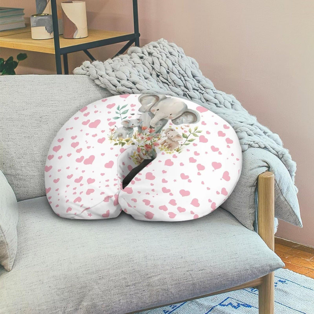 Psesaysky Elephant nursing pillow cover breathable fabric for quick-dry use