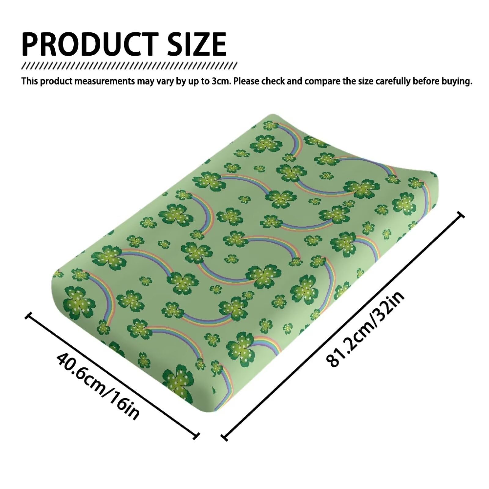 Psesaysky vibrant print enhances the nursery while protecting the pad.