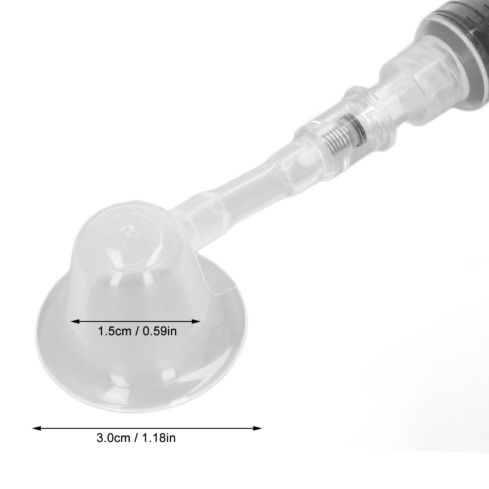 Pssopp pacifier-cover nipple demonstrates protection under clothing.