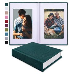Pssoss small 4x6 photo album cover with linen hardcover for durable keepsakes