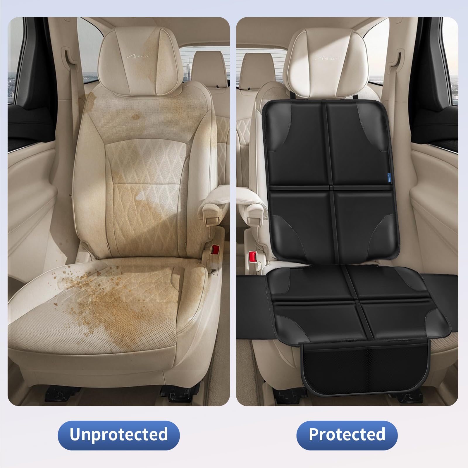 Psumuabrre mesh pockets provide easy access to toys and snacks.