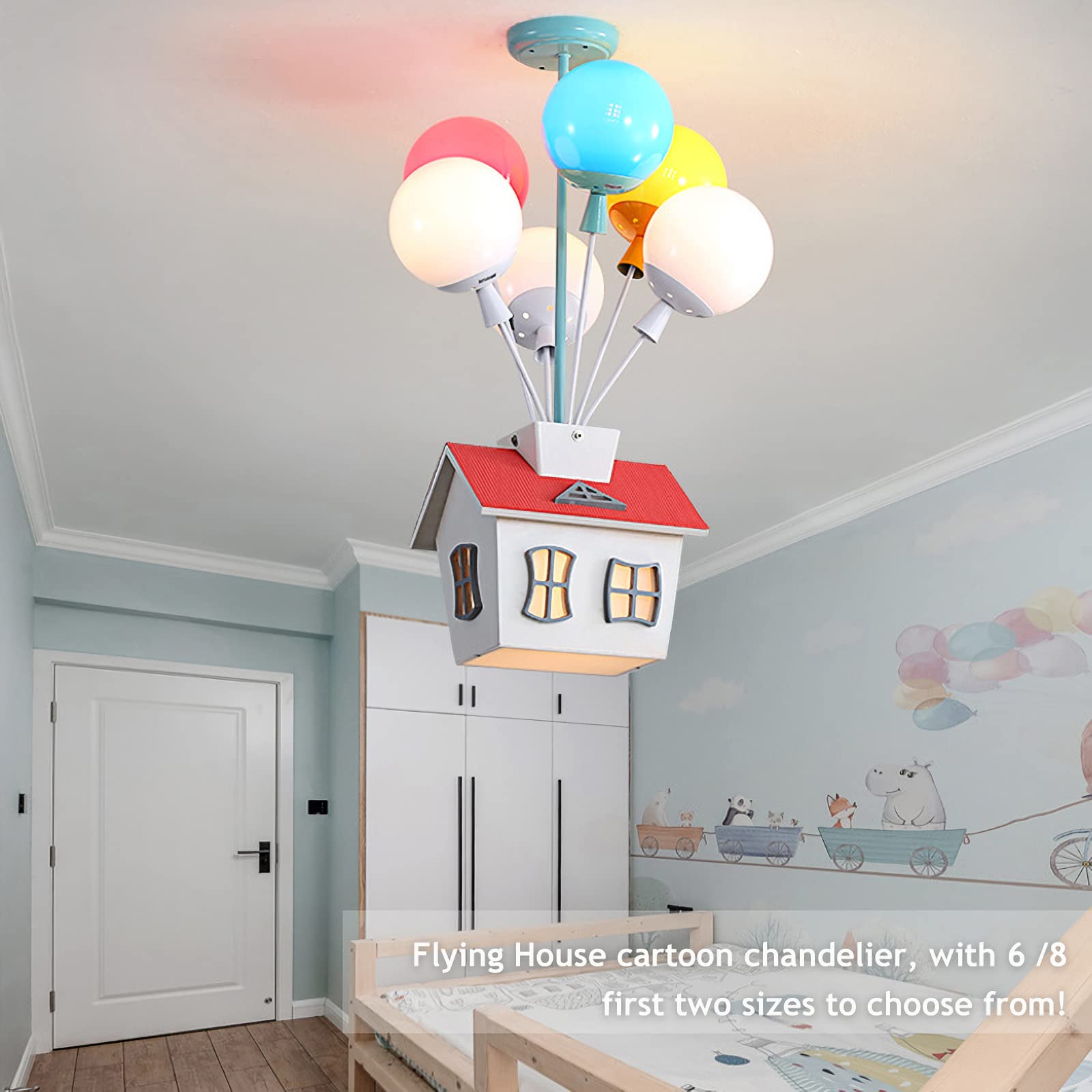 PSXPSXO Sputnik-style balloon chandelier adds playful elegance to any room.