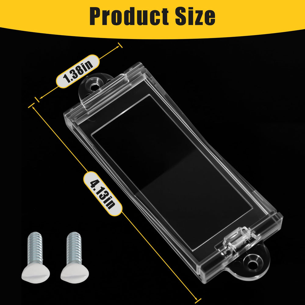 PSZEZNZ baby-proof switch cover close-up showing clear, unobtrusive protection