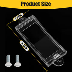 PSZEZNZ baby-proof switch cover close-up showing clear, unobtrusive protection