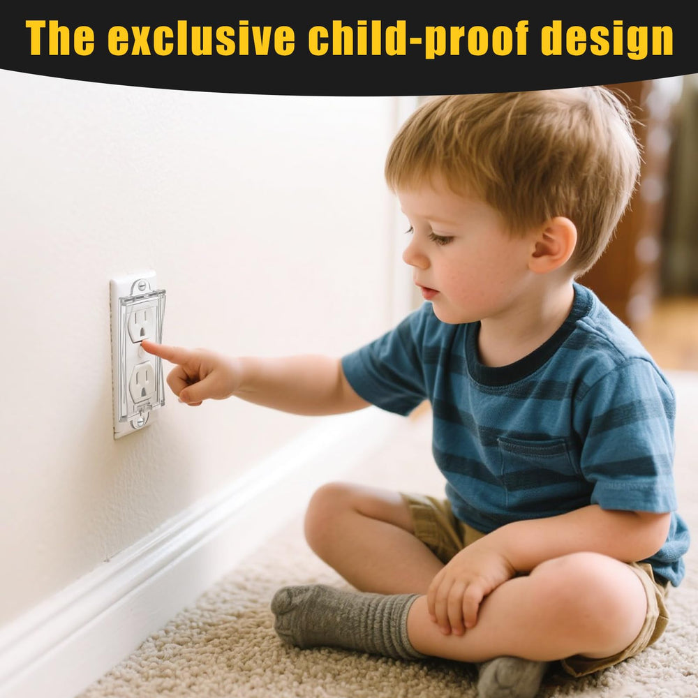 PSZEZNZ wall switch guard lock demonstrating easy adult access while children are kept safe