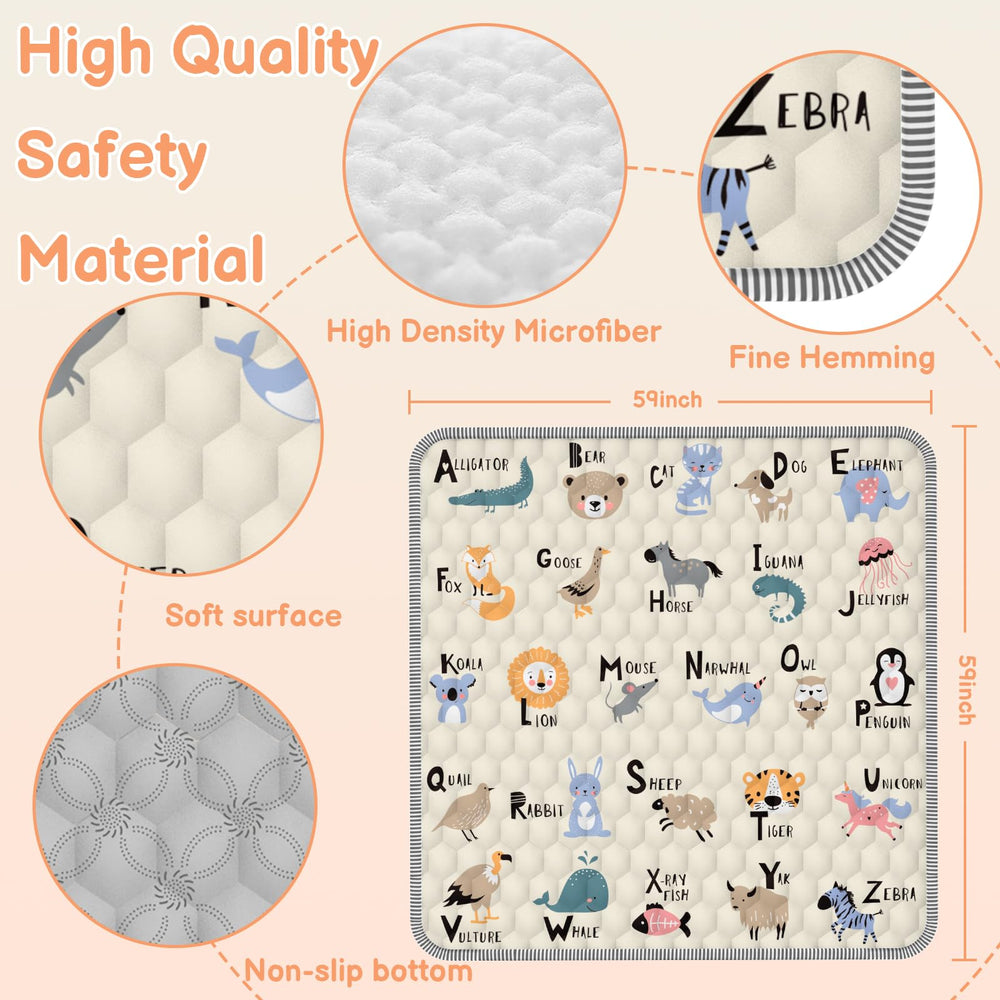 Ptcide Baby Play Mat folded compact for easy storage and quick setup.