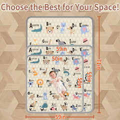 Ptcide baby play mat soft microfiber close-up highlighting gentle touch