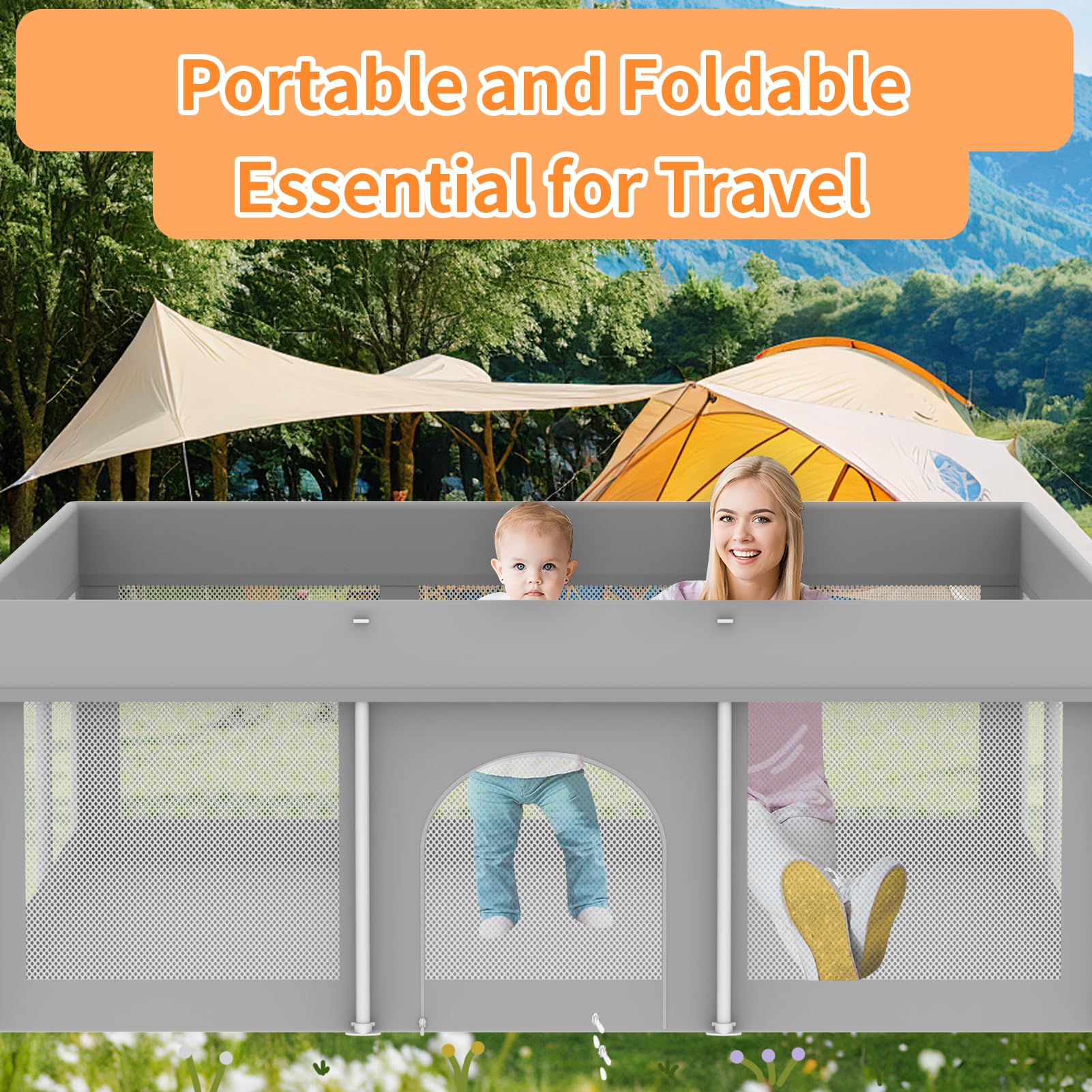 Ptcide compact foldable design fits in a travel bag for on-the-go use.